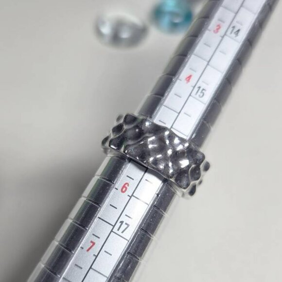 Authentic Pandora Liquid Silver Ring Hard To Find Retired Sterling Silver - Picture 4 of 8